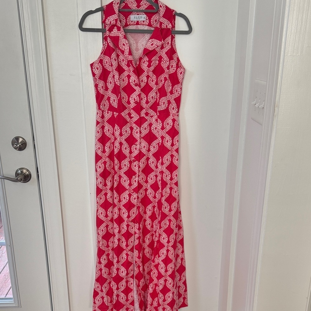 Kleid Red White Dress Size S
